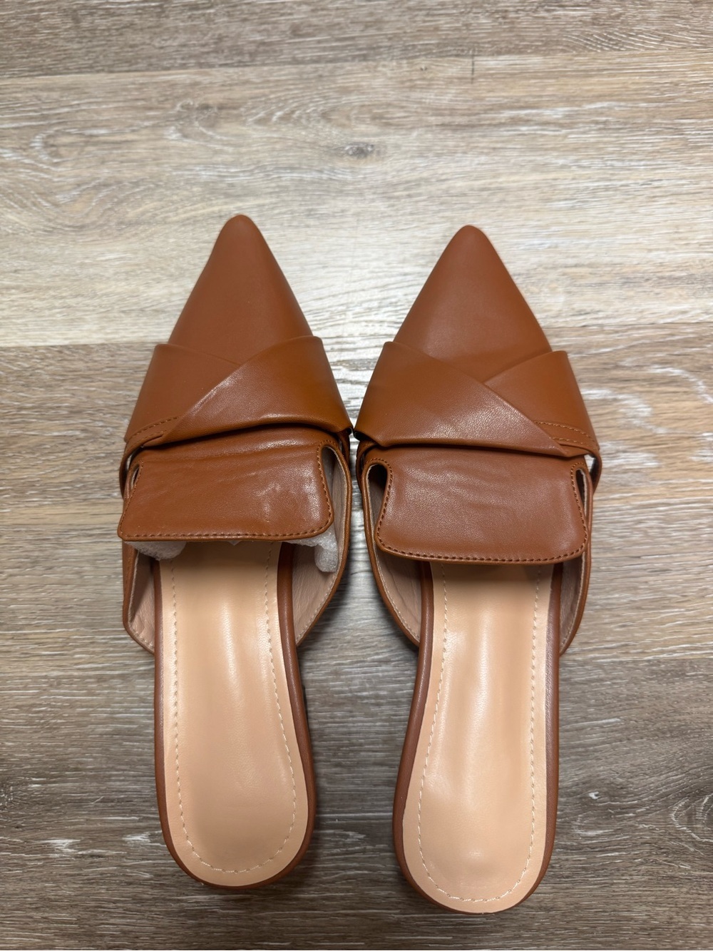 Backless slip on mule in brown - Picture 5 of 12